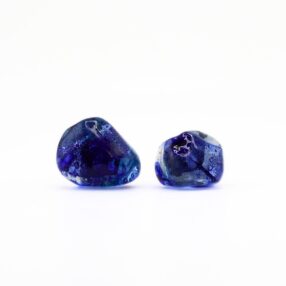 Alta Blue – Mansheta me Formë të Parregullt Artizanale prej Qelqi
