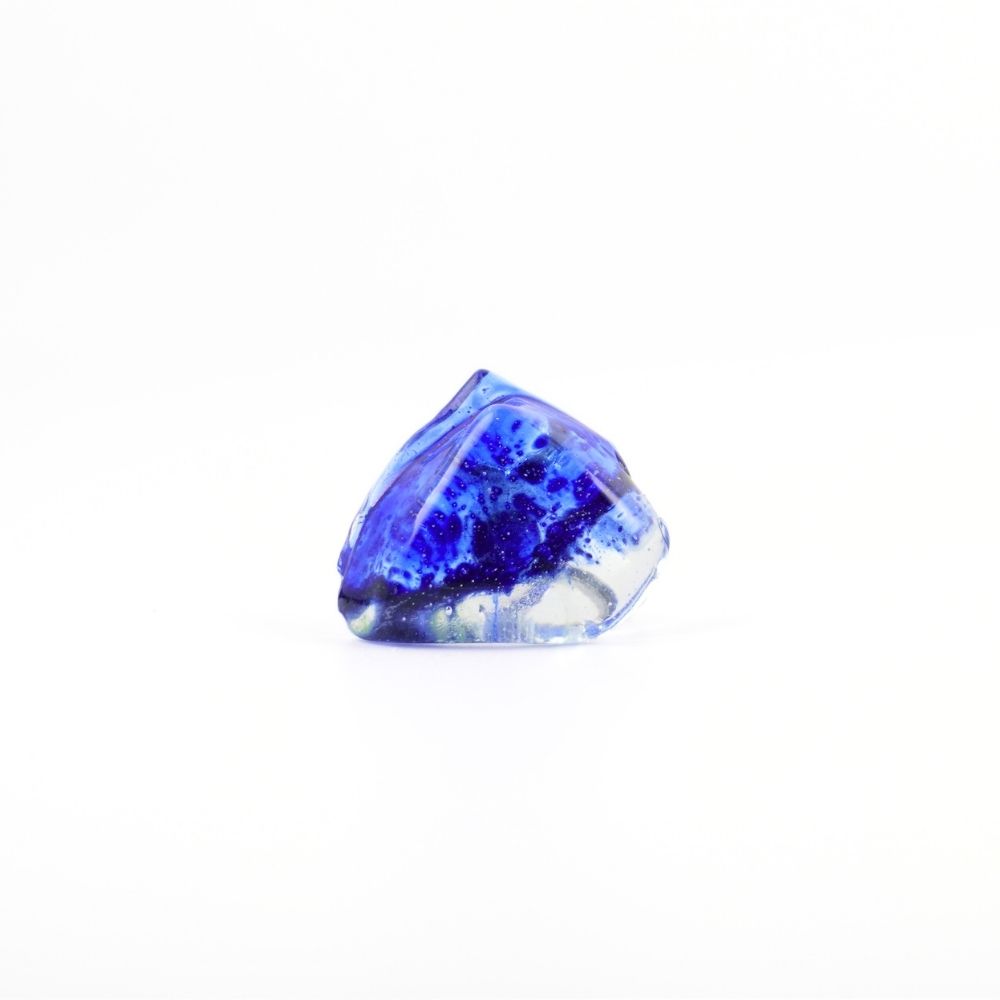 Alta Blue – Unazë Artizanale prej Qelqi me Madhësi të Rregullueshme